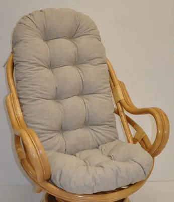 Produktbild von Polster für Schaukelstuhl , Ersatzpolster Schaukelstuhl / Drehsessel L 135 cm , Colore grigio tenue (soft grau)