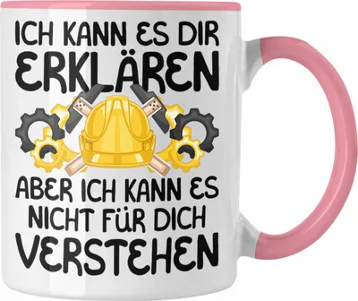 Produktbild von Trendation - Ingenieur Geschenk Tasse Lustiger Spruch Geschenkidee für Ingenieuren Kaffeetasse Becher (Rosa)