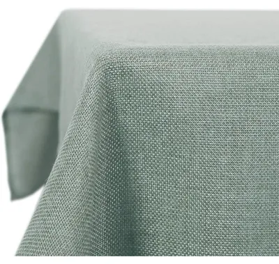 Produktbild von Tischdecke Leinenoptik Wasserabweisend 130x220 cm Dunkelgrün