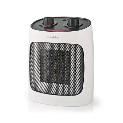Obrázek produktu pro Keramický PTC ohřívač s ventilátorem | 1000 / 2000 W | 2 režimy ohřevu | Nastavitelný termostat | Ochrana proti přehřátí | Ochrana proti vypnutí