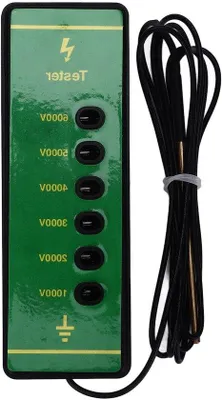 Zdjęcie produktu dla Elektryczny tester napięcia ogrodzenia 1000–6000 V – przenośny przyrząd do pomiaru drutu metalowego – idealny do zastosowań w rolnictwie, na grządkach warzywnych i w hodowli owiec