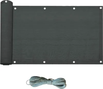 Obrázok produktu pre Zástena na ochranu súkromia Rebecca Mobili 0,75x6 m z antracitovo šedého HDPE