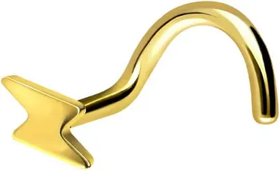 Produktbild von Nasenpiercing, Nasenstecker Titan Nasenstecker Spirale BLITZ