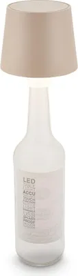 Produktbild von LED Flaschenlampe Akku Tischlampe Kabellos Dimmbar Touch 11,5 cm 1,8W Beige