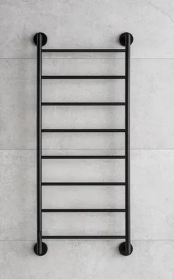 Zdjęcie produktu dla Suszarka elektryczna PMH Niklas NI1 657X952MM PRAWA CZARNA PÓŁPOŁYSKOWA NI1B-R
