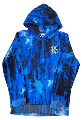 Productafbeelding van Londen - Uni hoodie voor heren/dames, model GT24659 (164) (Blauw/Zwart)