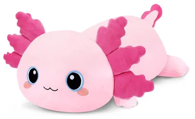 Imagen del producto de Muñeco de peluche de axolote, 60 cm, suave, ideal para abrazar y como juguete para niños