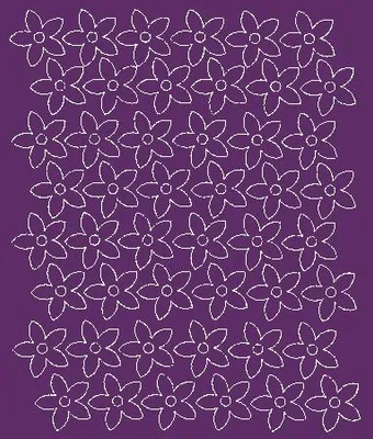 Produktbild von Wandaufkleber Fensterblumen 3 cm Aufkleber 48 Stück lila matt