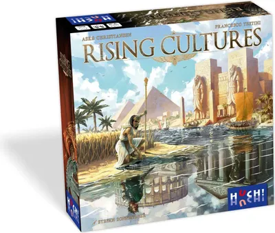 Produktbild von HUCH! Rising Cultures, Strategiespiel für 2 Personen, Historisches Strategiespiel mit asymmetrischem Gameplay, Fesselnde Multi-Use-Karten, Für 2 Spieler ab 14 Jahren
