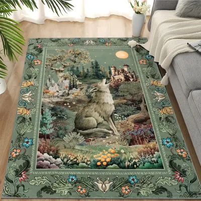Productafbeelding van Antislip vloerkleed, 120 x 180 cm, met korte pool, geschikt voor de woonkamer