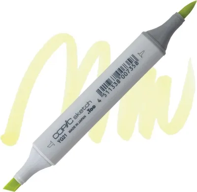 Zdjęcie produktu dla Dwustronny pędzel i dłuto COPIC Sketch, YG21 Anise