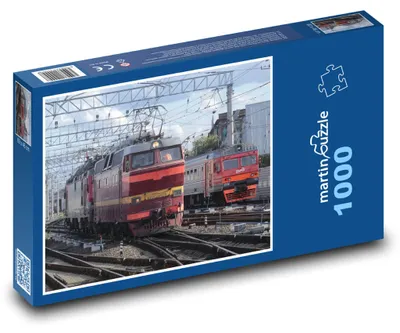 Obrázok produktu pre Puzzle 1000 Lokomotíva na vlakovej stanici - martinpuzzle