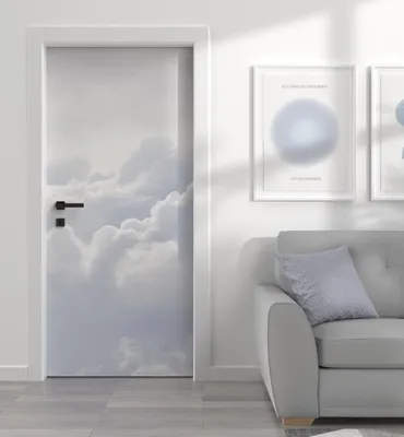 Produktbild von Türtapete Türposter Türfolie selbstklebend Wolken Türaufkleber Folie