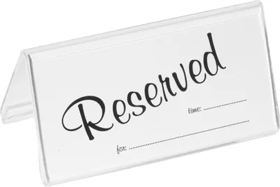 Produktbild von Einschubkarten a 25 Stück in englisch: "Reserved"