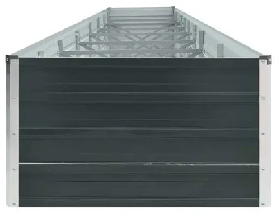Imagen del producto de Maceta elevada – Jardín en maceta de acero galvanizado – 600 x 80 x 45 cm con diseño de flores
