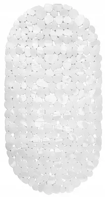 Zdjęcie produktu dla Mata antypoślizgowa do wanny z przyssawkami 67x35 cm biała