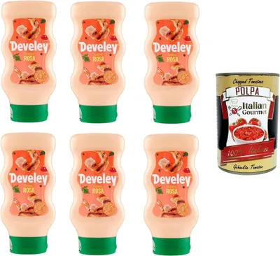 Produktbild von Salsa Rosa Soße Squeeze 6x 410ml + Italian Gourmet polpa 400g