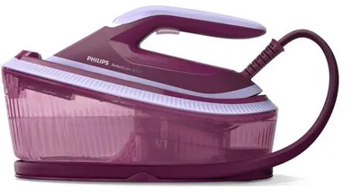 Produktbild von Dampfbügeleisen Philips Serie 4000 PSG4020/30, 6,5 bar, Dampfmenge 140 g/min, Bügeleisenleistung 450 g, Wassertank 1,7 Liter, OptimalTEMP-Technologie, Violett