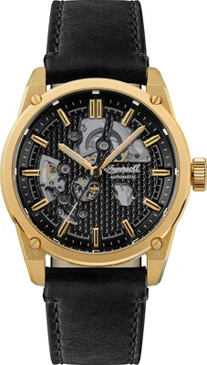 Immagine prodotto di INGERSOLL Orologio automatico The Carroll Acciaio inossidabile nero onesize Uomo Scheletrato 4,5 I11601