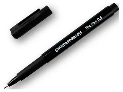 Produktbild von Standardgraph Fineliner Tec Pen Linienbreite 0,6 mm, schwarz