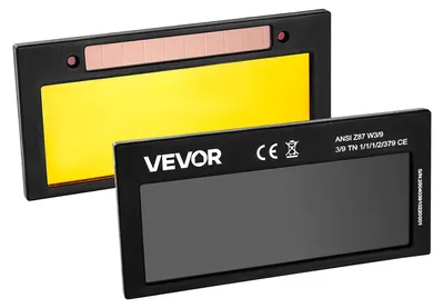 Produktbild von VEVOR Auto-Dunkelungs-Schweißlinse 108 x 51 mm, Shade 10 True Color Schweißlinse mit Dual-Arc-Sensoren, kompatibel mit den meisten Schweißhelmen für TIG, MIG, MMA, ARC-Anwendungen, Schatten 10