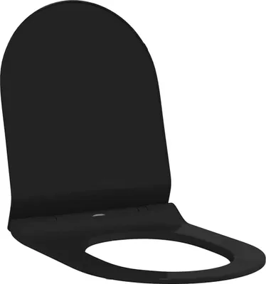 Produktbild von vidaXL Toilettensitz Verstellbar Schwarz 50 x 36,5 x 5 cm Polypropylen