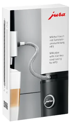 Produktbild von JURA Original Milchschlauch Edelstahlummantelung HP3 1er Pack 24114