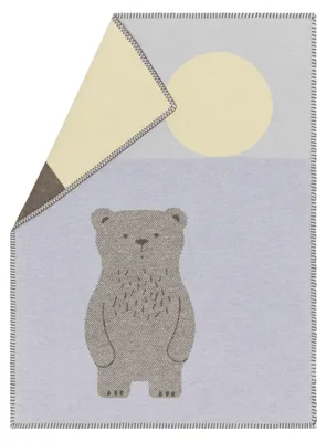 Produktbild von Babydecke Bär 70 x 90 cm - Hellblau - von David Fussenegger