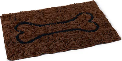 Produktbild von Dirty Dog Doormat für Hunde in braun 78 x 51 cm mit Knochenabdruck
