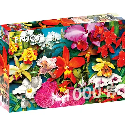 Obrázok produktu pre Puzzle 1000 dielov Enjoy – Orchideová džungľa