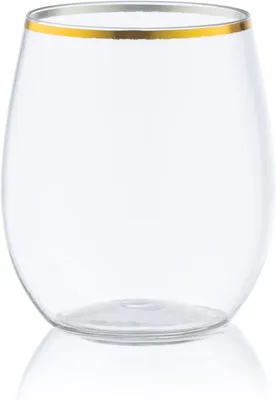 Produktbild von Weingläser 355 ml, 24 Stück, Kunststoff, wiederverwendbar, für Party