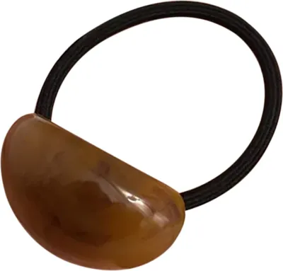 Immagine prodotto di Fascetta per capelli con perline di legno marrone - Casual ed elegante