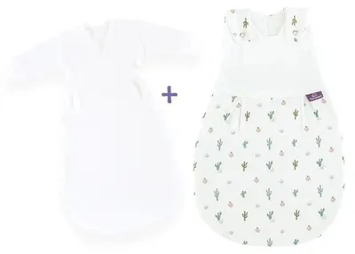 Produktbild von Träumeland Babyschlafsack LIEBMICH 2tlg. Set Kaktusliebe, Größe 44