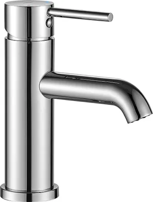 Obrázek produktu pro Chromovaná umyvadlová stojánková baterie - jednopáková, odolná proti korozi, bez zátky, 120mm výtoková trubice