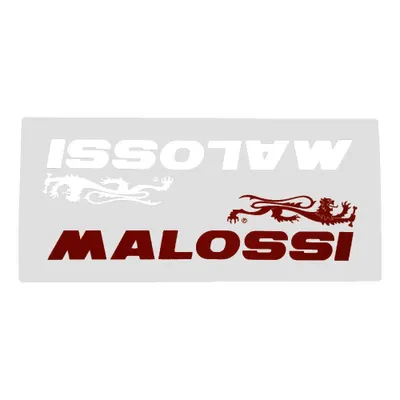 Produktbild von Aufkleberset Schriftzug "Malossi Red & White S", 90x45 mm, 1 Set = 2 Stück