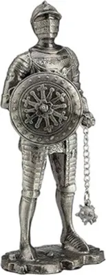 Produktbild von Dekofigur Skulptur Ritter mit Schild - 11 cm figur skulptur Handbemalt, mit Bronze überzogen | ZT08531AA