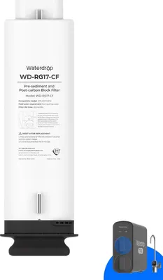 Produktbild von Waterdrop WD-G5P700-CF-Filter, Ersatz für das WD-G5P700-Untertisch-Umkehrosmosesystem, 6 Monate Lebensdauer