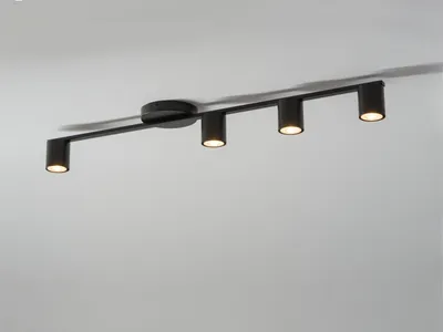 Immagine prodotto di Moderna lampada da soffitto decorativa nera a quattro spot 4xGU10 25W Sky Sigma Lighting