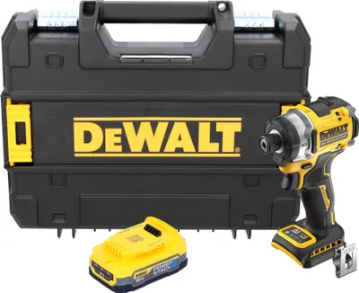 Produktbild von DeWalt DCF 860 NT Akku Schlagschrauber 18 V 282 Nm 1/4" Brushless + 1x Powerstack Akku 1,7 Ah + TSTAK - ohne Ladegerät