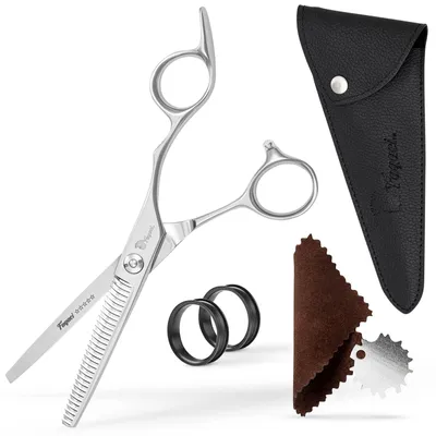Produktbild von Effilierschere Ausdünnschere Texturierschere - 6 Zoll - 440C Edelstahl - Scharfe Klingen