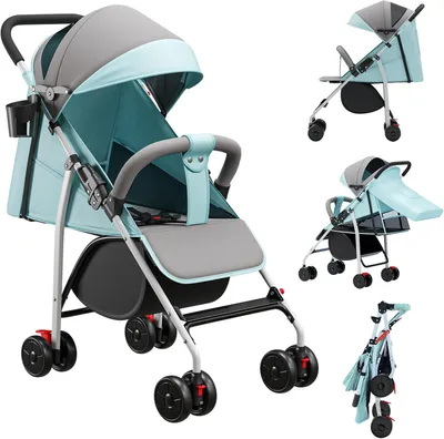 Produktbild von Kinderwagen – Reisebuggy – Kompakt und leicht – Faltbar – 0-22 kg – Schwarz