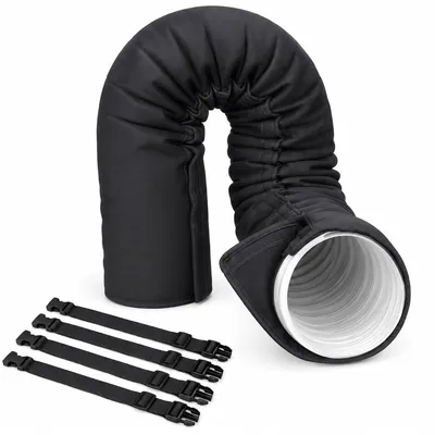 Produktbild von Abluftschlauch Isolierung 150 cm, flexibel, hitze- & UV-beständig, mit 4 verstellbaren Klettbändern, passend für mobile Klimaanlagen 5–5,9 Zoll