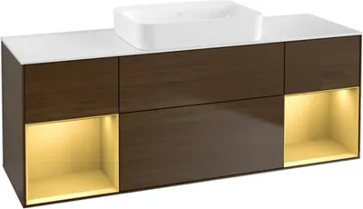 Produktbild von V&B Waschtischunterschrank Wandbeleuchtung Finion 160x60,3x50,1cm, Reg gol m Lac, wal ven