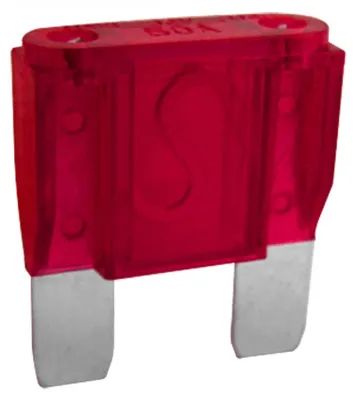 Maxi-Sicherung 50 A 32 V, 5 Stück, rot, Kunststoff