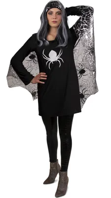 Produktbild von Spinne Roxy Schwarze Witwe Kostüm Spinne Halloween Damen 44/46