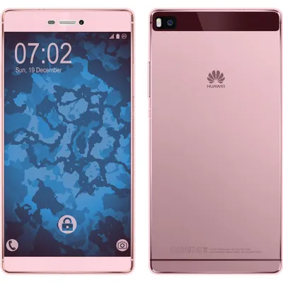 Produktbild von PhoneNatic Case kompatibel mit Huawei P8 - rosa Silikon Hülle 360° Fullbody Cover