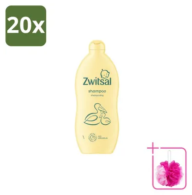 Productafbeelding van 20 x Zwitsal Baby Shampoo met Kokosolie - 700 ml - Voordeelverpakking - 20 stuks