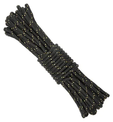 Imagen del producto de Cuerda de nylon de 8 mm - 20 metros. Cuerda trenzada. Alta resistencia a la tracción. Uso multifuncional. Ideal para jardinería y actividades al aire libre. Alta resistencia al desgarro. Tipo paracord