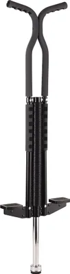 Produktbild von Relaxdays Pogo Stick für Kinder, Springstock bis 60 kg, gepolstert, Sprungstab outdoor, rutschfest, Edelstahl, schwarz