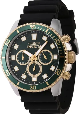 Obrázok produktu pre Invicta Pro Diver 46127 - Pánske Náramkové Hondiky - Quarz - Nerezová oceľ  s zeleným ciferníkom - 45mm